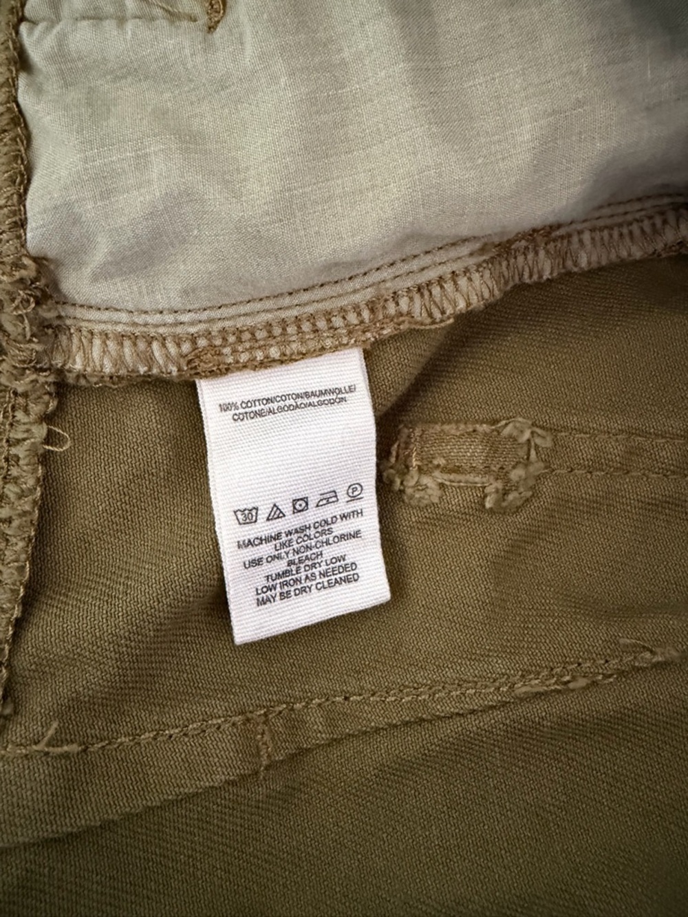 Free People Cindy Moss Green Paperbag Waist Denim Shorts Size 8 - Picture 6 of 6